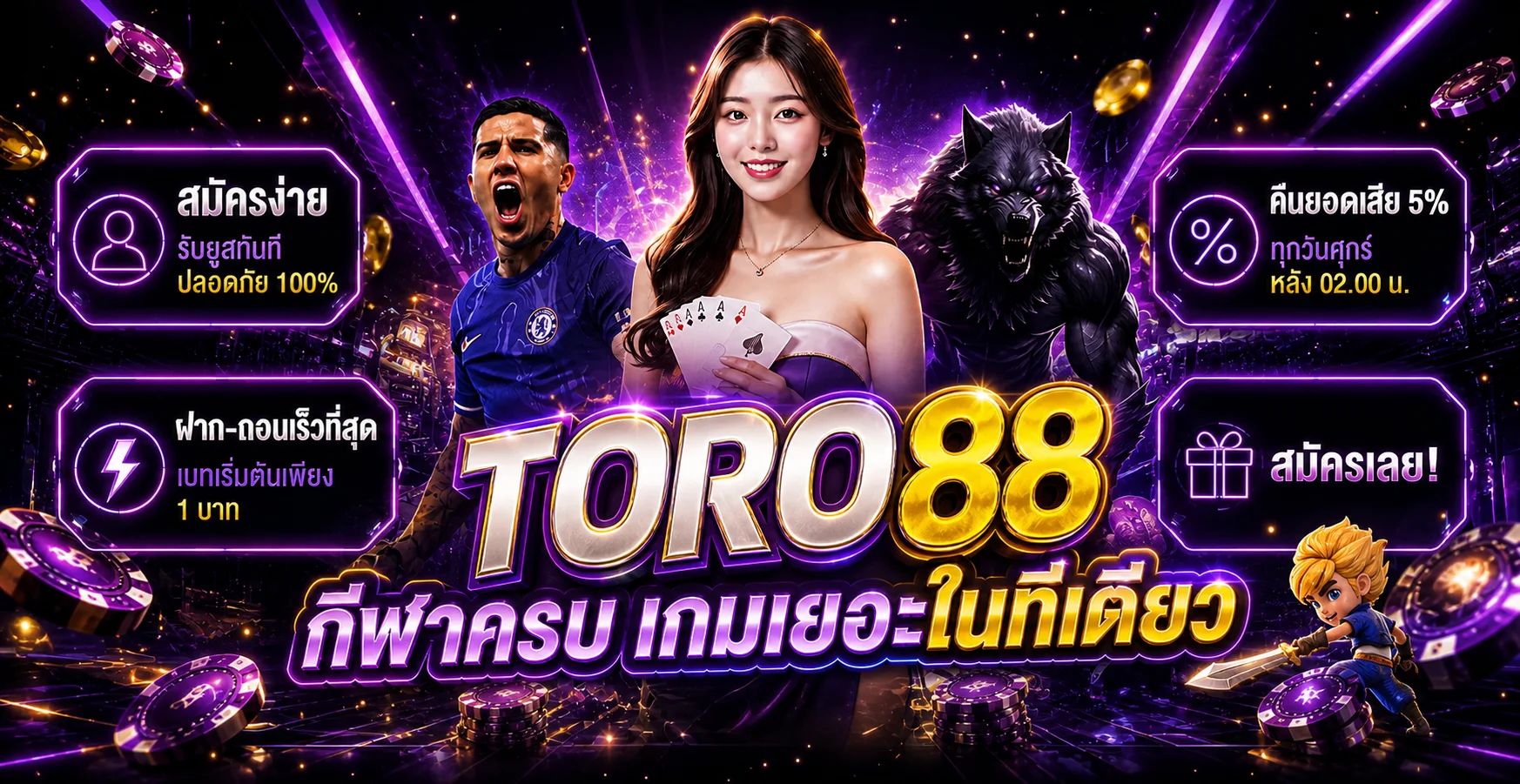 บริการ TORO88 สล็อตและคาสิโนออนไลน์บนมือถือ
